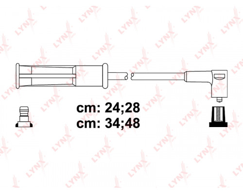 SPE6343 Lynx Провода высокого напряж. к-кт