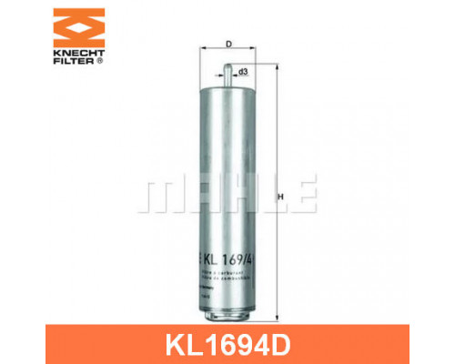 KL169/4D Mahle / Knecht Фильтр топливный