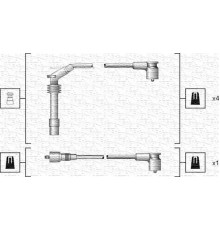 941318111140 Magneti Marelli Провода высокого напряж. к-кт для Opel Astra F 1991-1998