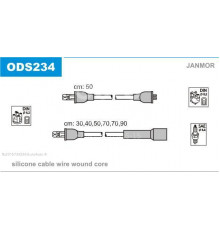 ODS234 Janmor Провода высокого напряж. к-кт