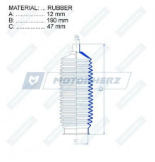 RDZ0229MG Motorherz Пыльник тяги с г/у