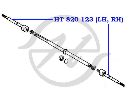 HT820123 Hanse Тяга рулевая