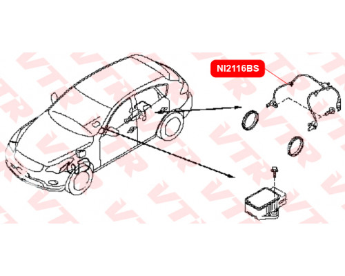 NI2116BS VTR Датчик ABS задний правый
