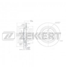 BS-5928 Zekkert Диск тормозной задний