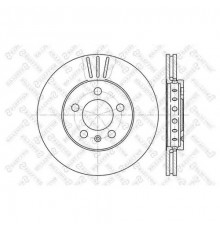 6020-4758V-SX Stellox Диск тормозной передний вентилируемый