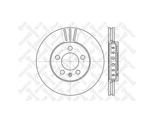 6020-4758V-SX Stellox Диск тормозной передний вентилируемый