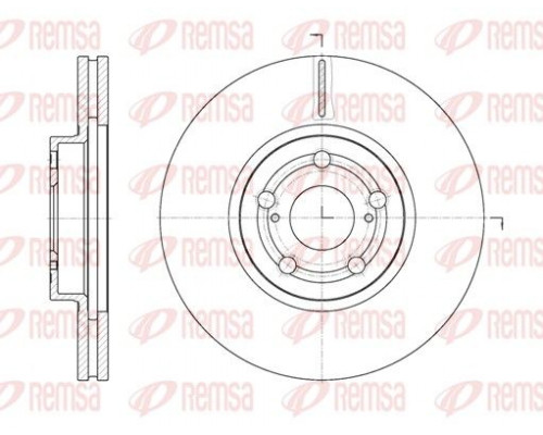 6701.10 Remsa Диск тормозной передний вентилируемый для Toyota Avensis II 2003-2008