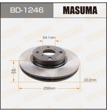 BD-1246 Masuma Диск тормозной передний вентилируемый для Toyota Corolla E11 1997-2001