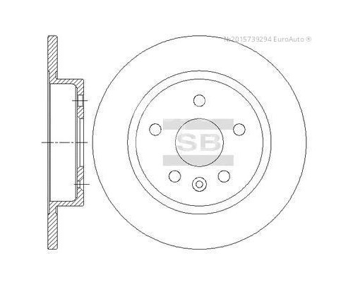 SD3044 HI-Q Диск тормозной задний