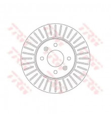 DF6198 TRW Диск тормозной передний вентилируемый
