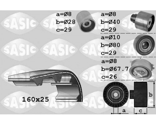 1756068 Sasic Ремень ГРМ к-кт