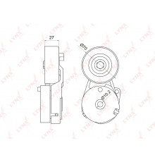 PT-3029 Lynx Ролик-натяжитель ручейкового ремня