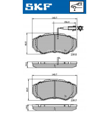 VKBP80273E SKF Колодки тормозные передние к-кт