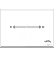 19035744 Corteco Трубка тормозная