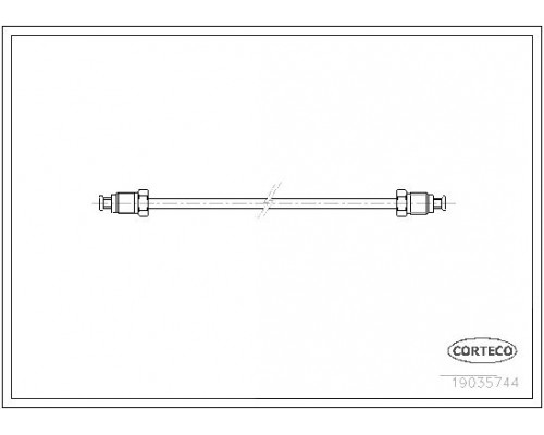 19035744 Corteco Трубка тормозная