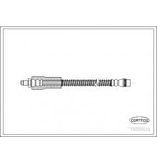 19026529 Corteco Шланг тормозной передний