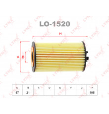 LO-1520 Lynx Фильтр масляный