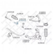 51-00220-SX Stellox Наконечник рулевой правый