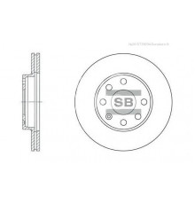 SD3004 HI-Q Диск тормозной передний не вентилируемый