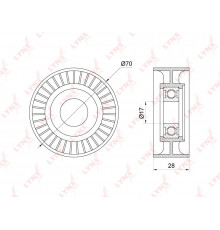 PB-5181 Lynx Ролик-натяжитель