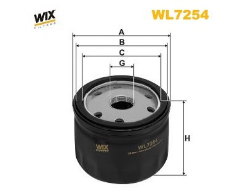 WL7254 WIX Фильтр масляный