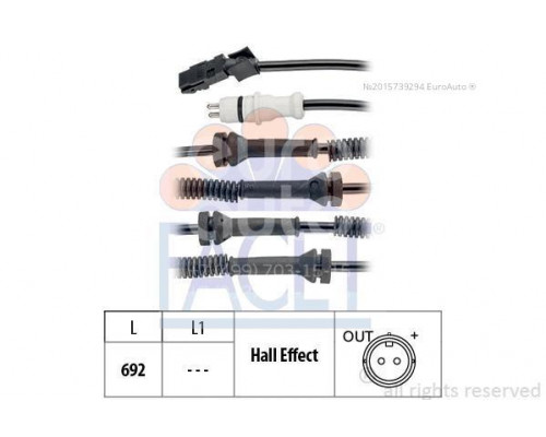21.0149 Facet Датчик ABS передний