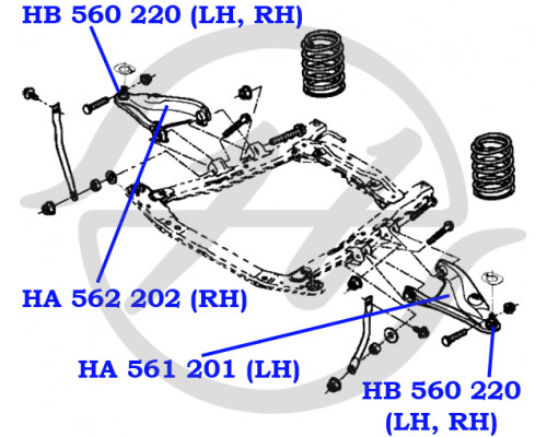 HB560220 Hanse Опора шаровая передней подвески