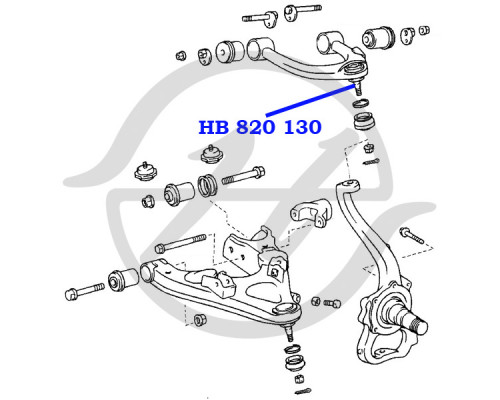 HB820130 Hanse Опора шаровая верхняя передней подвески