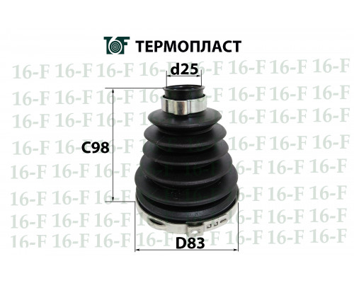 SS-3018 16F Пыльник ШРУСа (к-кт)