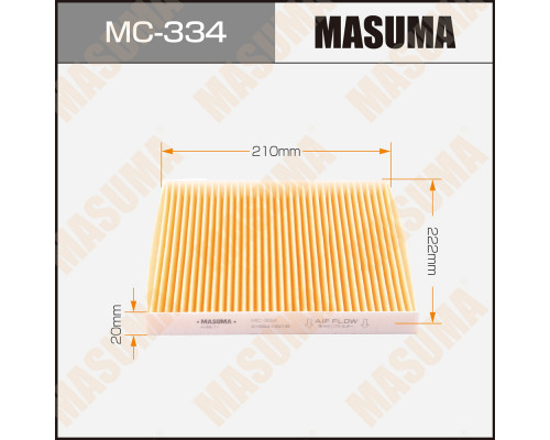 MC-334 Masuma Фильтр салона для Nissan Micra (K13K) 2010-2016