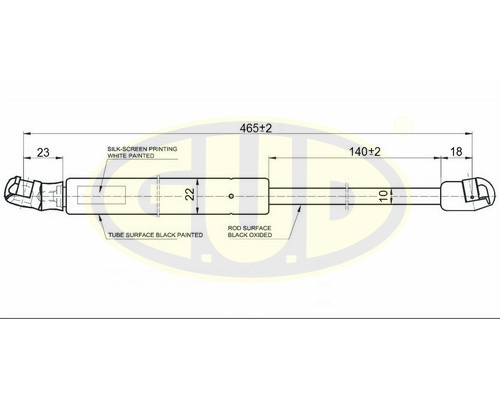 GGS020267 G.U.D Амортизатор двери багажника для Ford Focus I 1998-2005