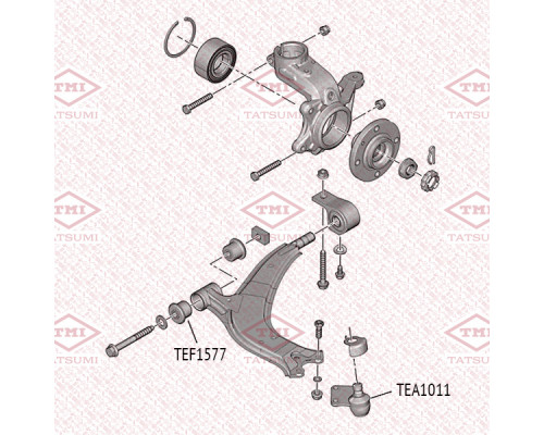 TEA1011 Tatsumi Опора шаровая передней подвески