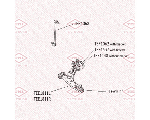 TEA1044 Tatsumi Опора шаровая передней подвески