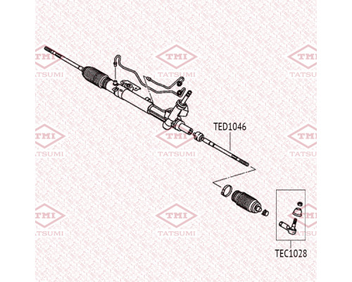 TED1046 Tatsumi Тяга рулевая