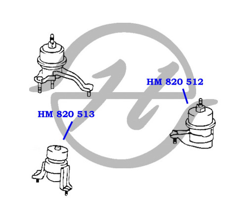 HM820513 Hanse Опора двигателя передняя