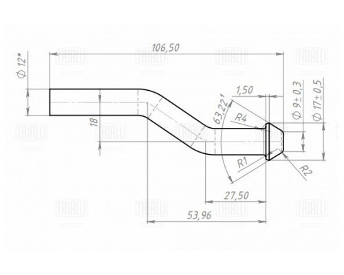 EMB0103 Trialli Кронштейн глушителя