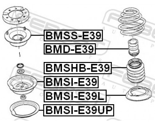 BMSS-E39 FEBEST Опора переднего амортизатора