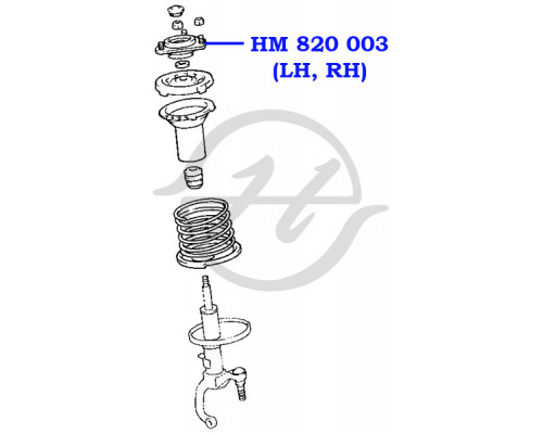 HM820003 Hanse Опора переднего амортизатора