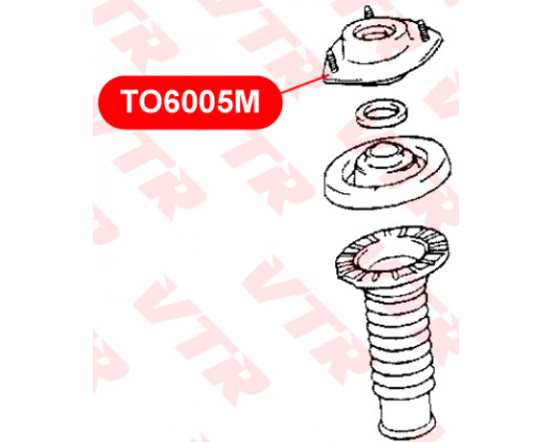 TO6005M VTR Опора переднего амортизатора