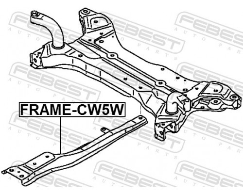 FRAME-CW5W FEBEST Балка передняя продольная