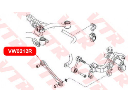 VW0212R VTR Сайлентблок поперечной тяги внутренний