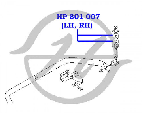 HP801007 Hanse Втулка (сайлентблок) стойки стабилизатора