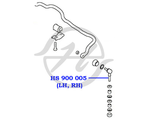 HS900005 Hanse Стойка переднего стабилизатора