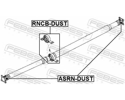 RNCB-DUST FEBEST Подшипник подвесной