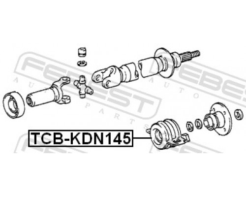 TCB-KDN145 FEBEST Подшипник подвесной для Toyota Hilux 2005-2015