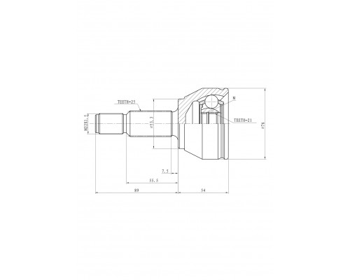 GIK04067 Ganz ШРУС наружный передний