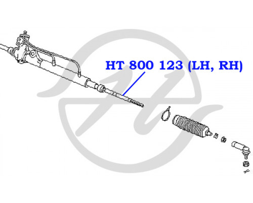 HT800123 Hanse Тяга рулевая для Nissan Primera P12E 2002-2007