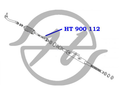 HT900112 Hanse Тяга рулевая