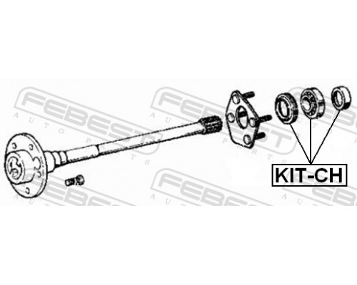 KIT-CH FEBEST Подшипник полуоси заднего моста для Jeep Grand Cherokee (WJ, WG) 1999-2004