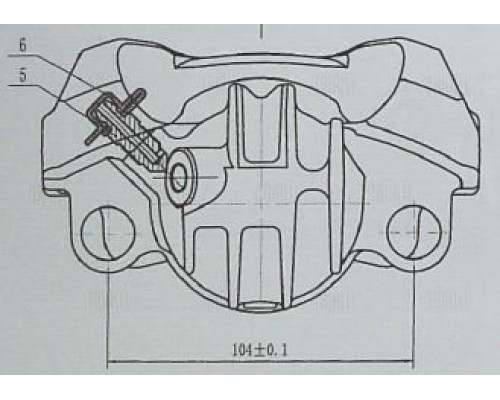 CF012011 Trialli Суппорт тормозной передний левый